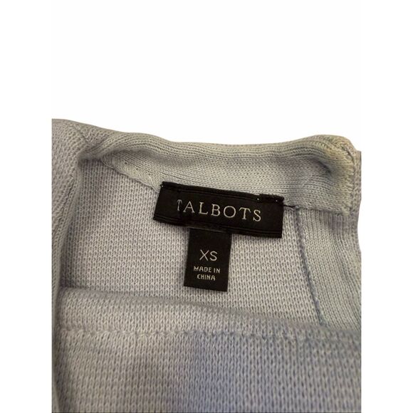 Talbots baby blue 3/4 length sleeve sweater- size xs - Picture 3 of 6